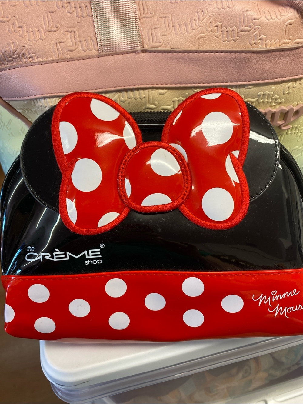 Minnie Mouse - The Crème Shop - Red Polka Dot Cosmetic Bag